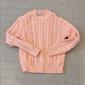 Cozy Pink Cable Knit Sweater